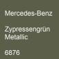 Preview: Mercedes-Benz, Zypressengrün Metallic, 6876.